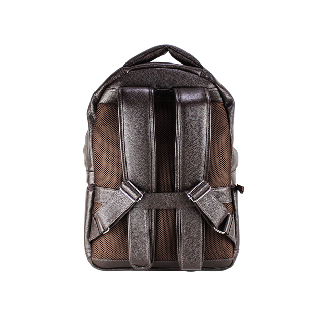 Mochila Masculina Em Couro Legítimo - 9001
