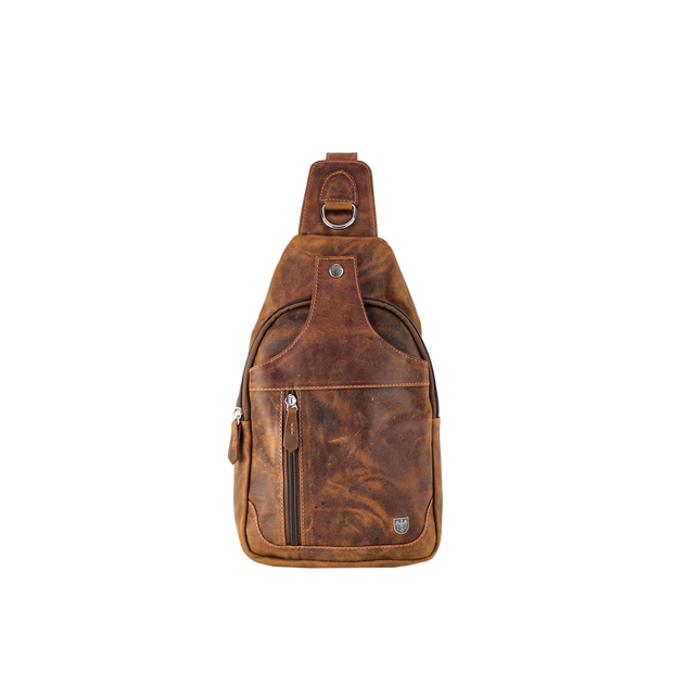 Shoulder Bag Masculina Em Couro Legítimo - 9102