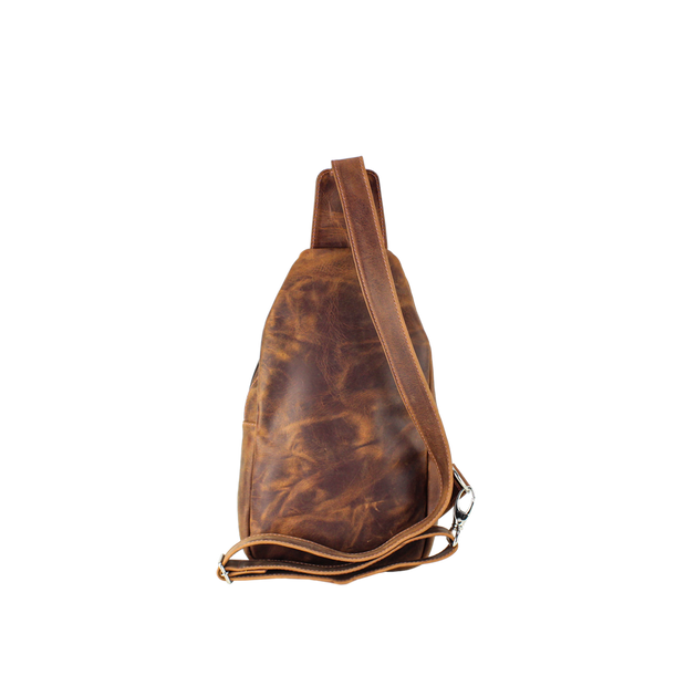 Shoulder Bag Masculina Em Couro Legítimo - 9102