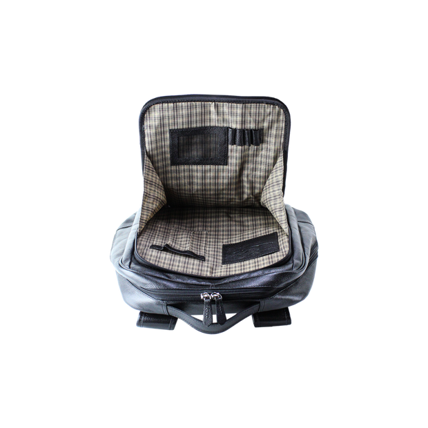 Mochila Masculina Em Couro Legítimo - 9005