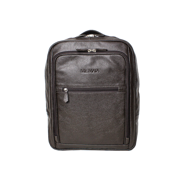 Mochila Executiva Nomad Slim Masculina Em Couro Legítimo - 9015
