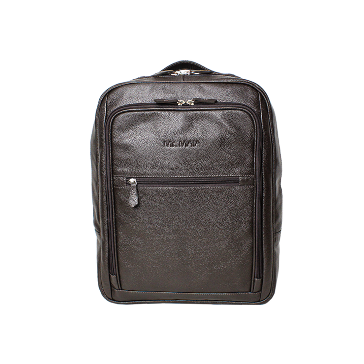 Mochila Executiva Nomad Slim Masculina Em Couro Legítimo - 9015