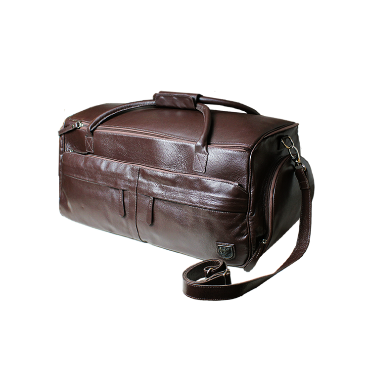Sacola De Viagem Masculina Em Couro Legítimo - 5001