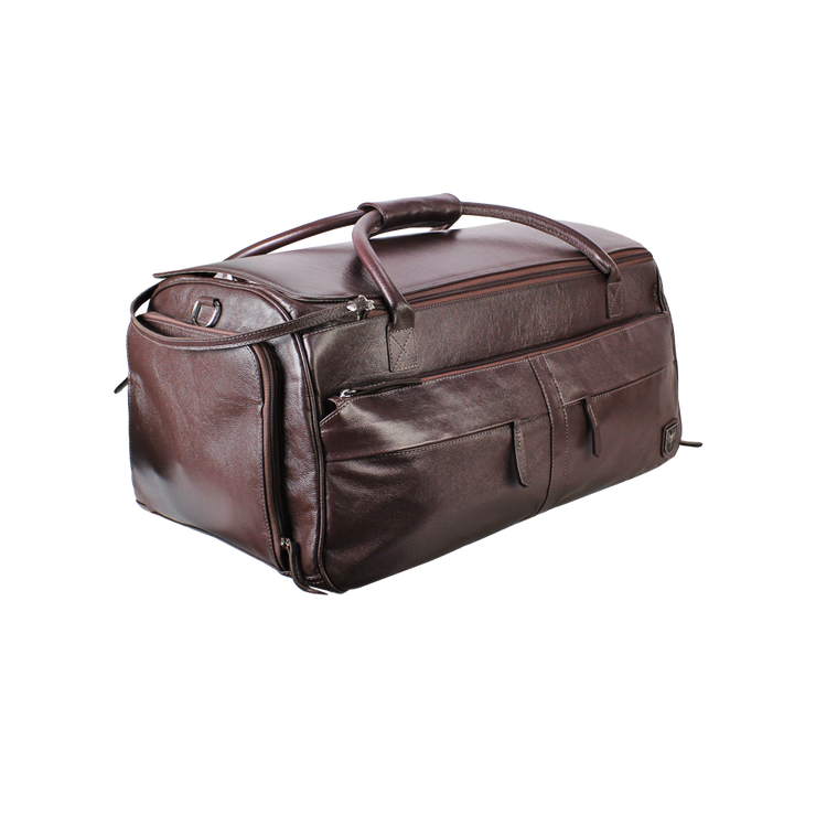Sacola De Viagem Masculina Em Couro Legítimo - 5001