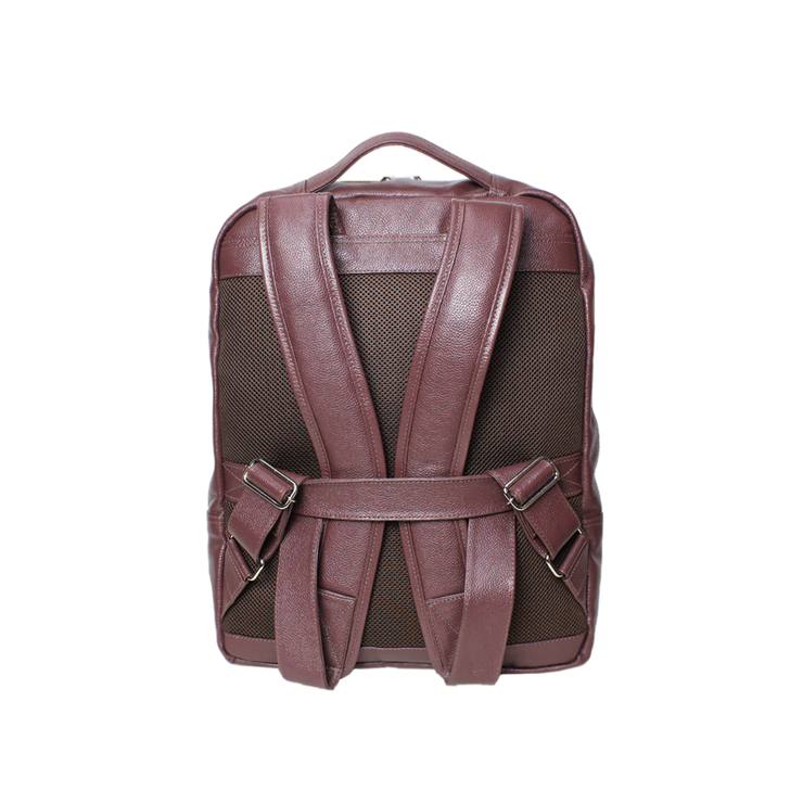 Mochila Executiva Nomad Slim Masculina Em Couro Legítimo - 9015