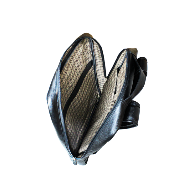 Mochila Executiva Urban Classic Masculina Em Couro Legítimo - 9016
